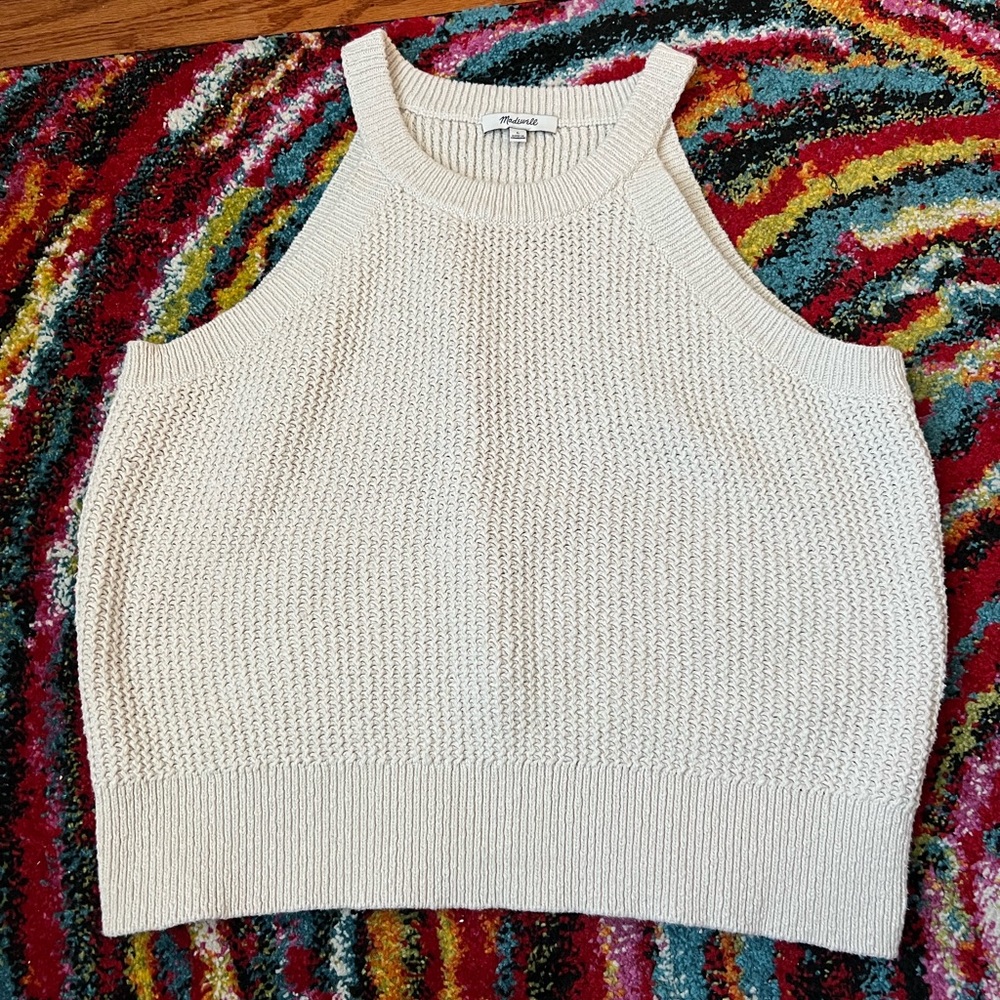 Madewell Thick Knit 100% Cotton Tank Top Size Large